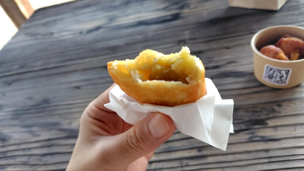 芋の力屋 子連れ ドライブ 食べかけ