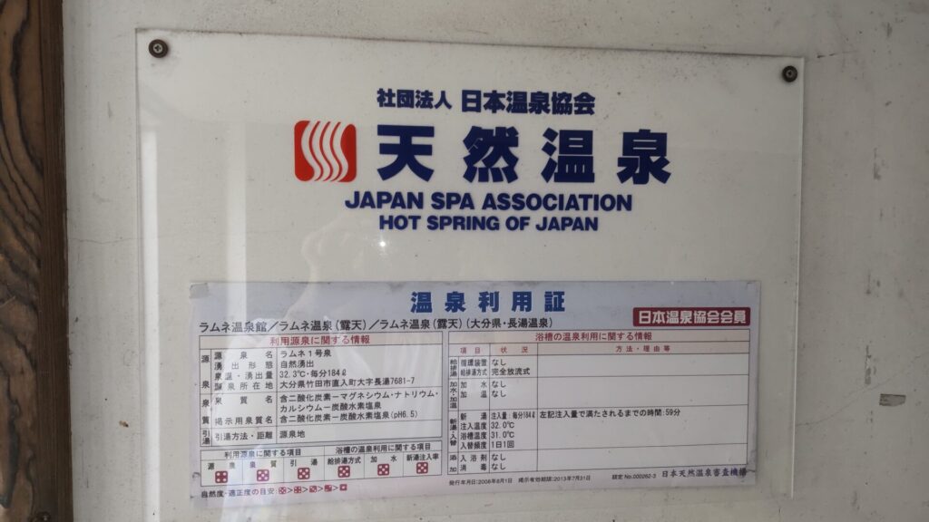大分　竹田　ラムネ温泉　炭酸泉　子連れ　成分表