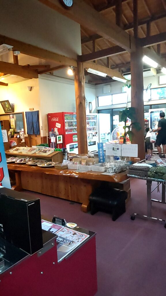 月のしずく　家族湯　子連れ　販売コーナ